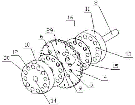 Circularly used filter device in biology laboratories