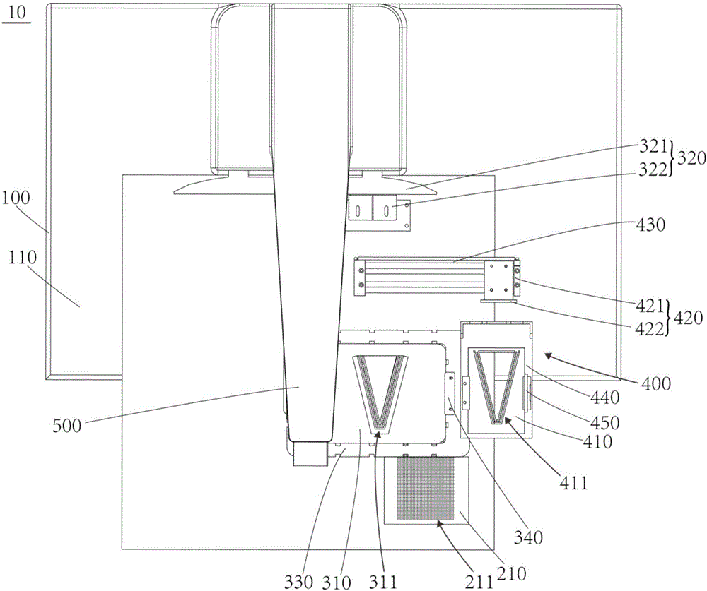 Automatic foot fork machine