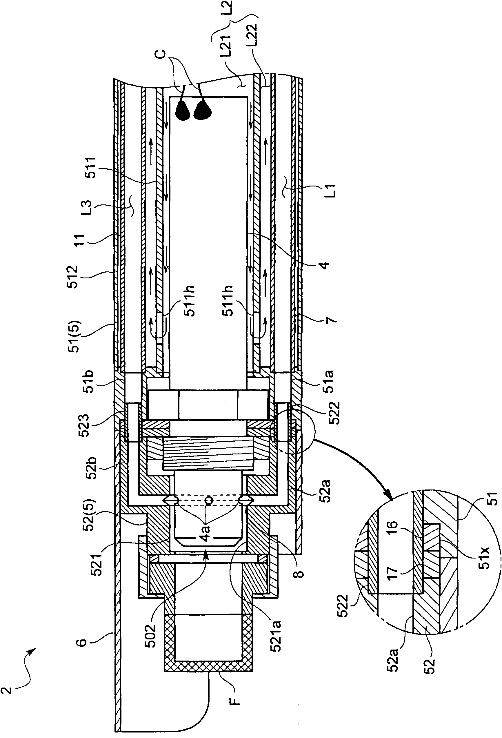 Exhaust gas analyzer and probe unit