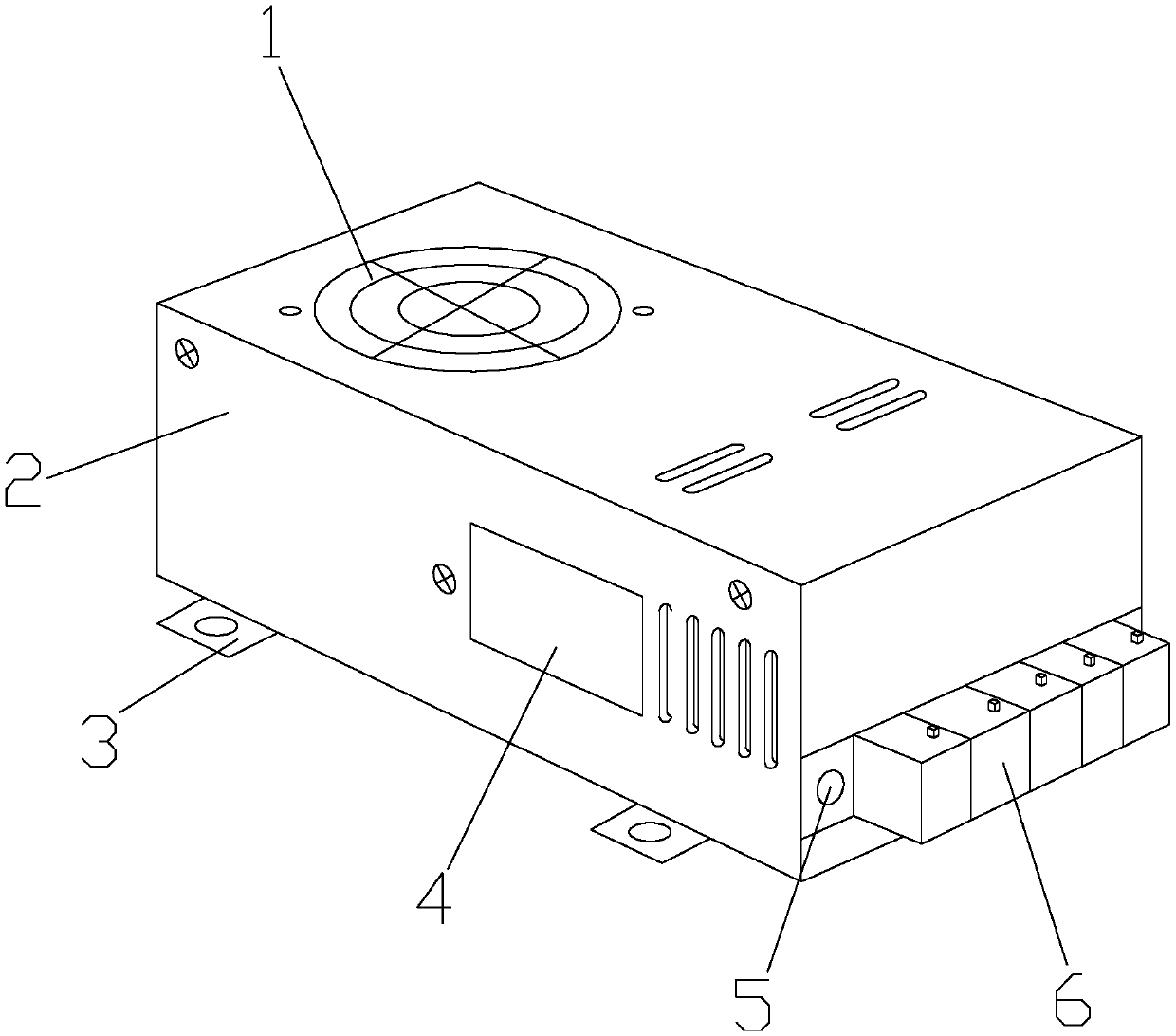 Spring-fixed switching power supply transformer for electrical teaching