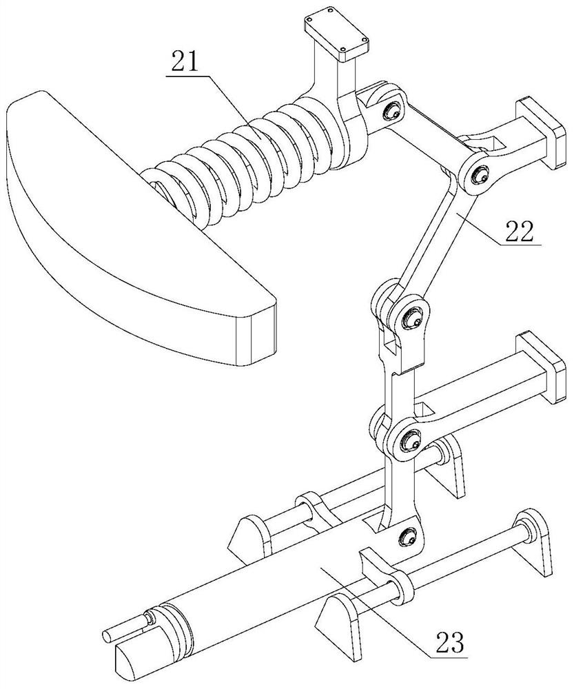 Food filling bottle body conveying device with bottle body anti-toppling and righting structure