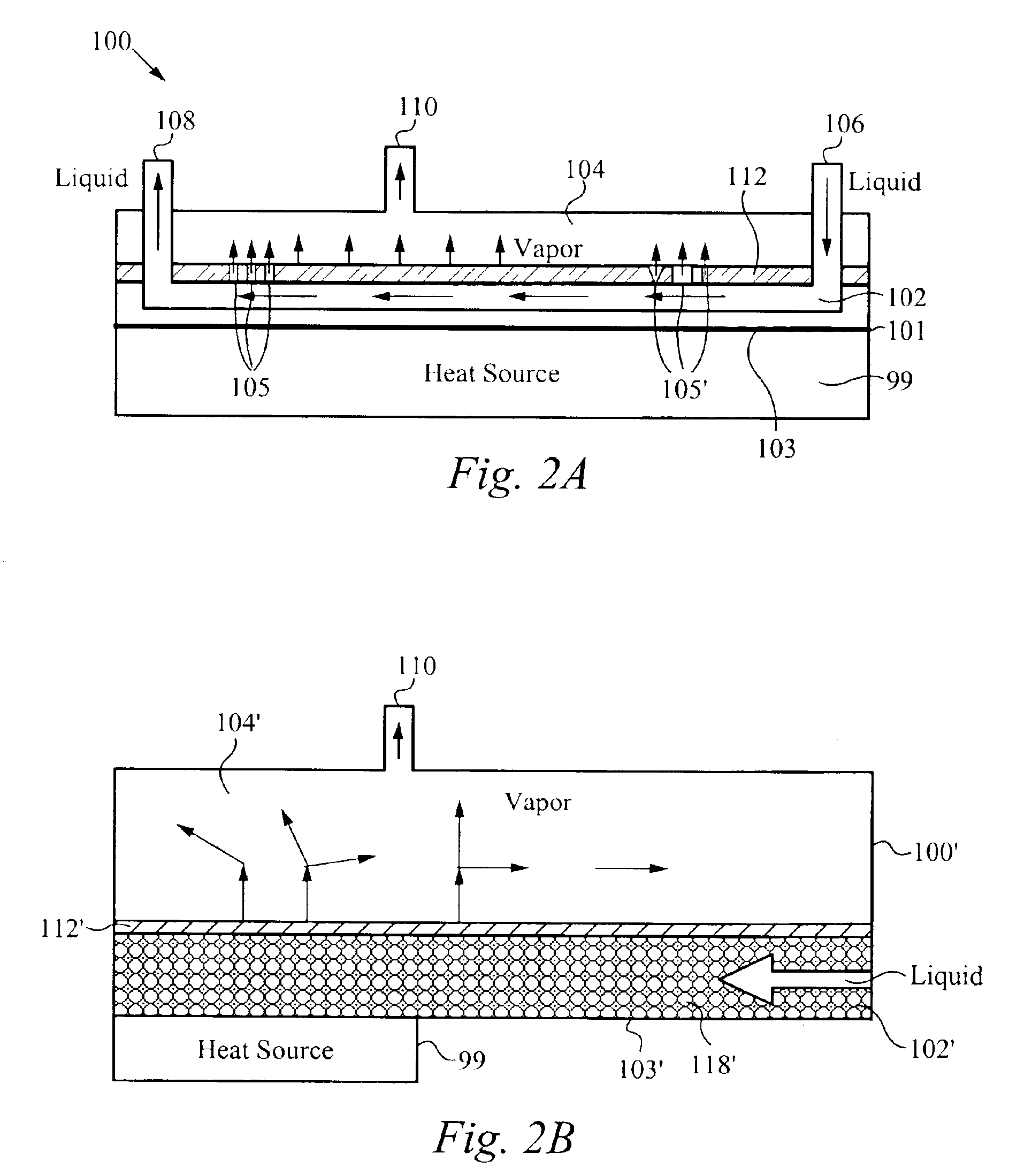 Vapor escape microchannel heat exchanger