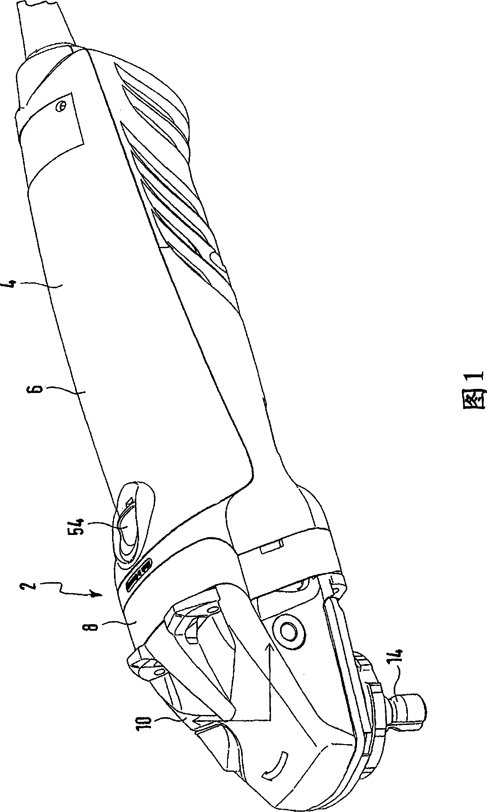 Portable electric tool with braking device