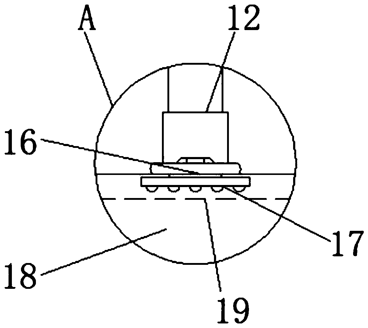 Ventilator pipeline connection fixing device used for coal mining