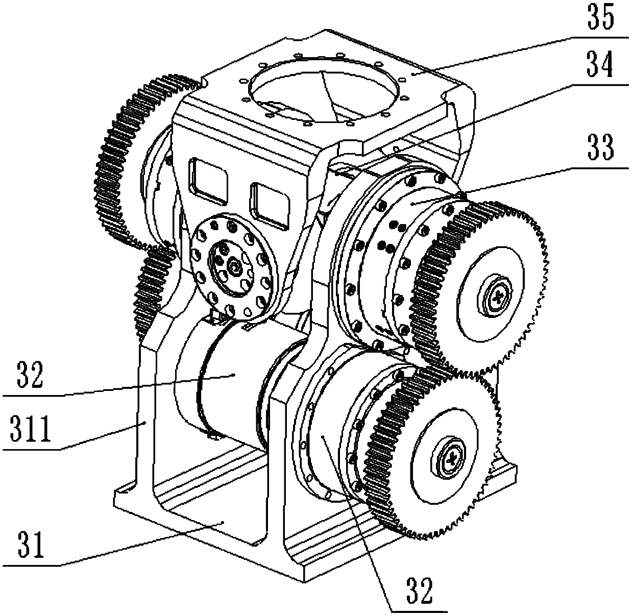 Mechanical simulation device for sitting lumbar vertebra manipulation training based on flexible differential driving