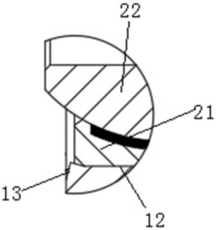 Rod end knuckle bearing and rod end knuckle bearing assembling equipment and assembling method