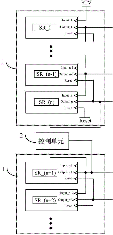 Grid driving circuit, touch display device and touch display driving method