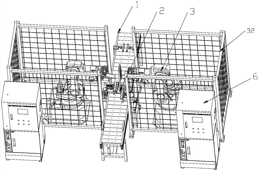 Automobile rail grinding assembly line