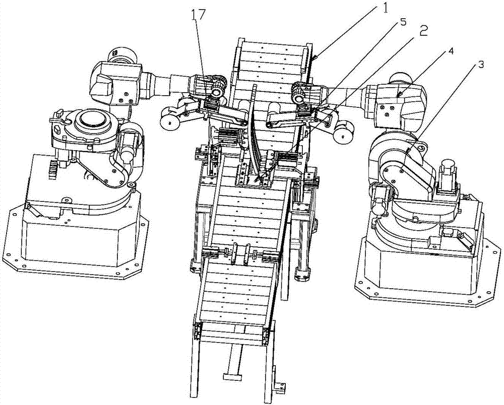 Automobile rail grinding assembly line