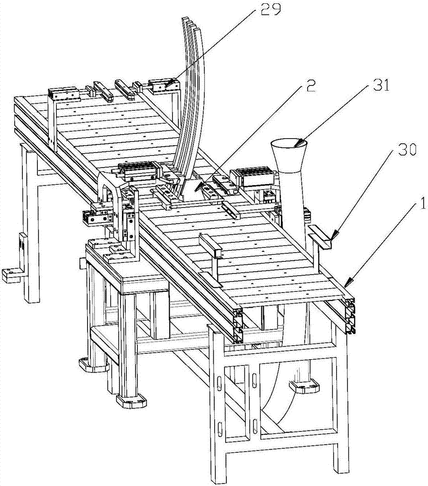 Automobile rail grinding assembly line