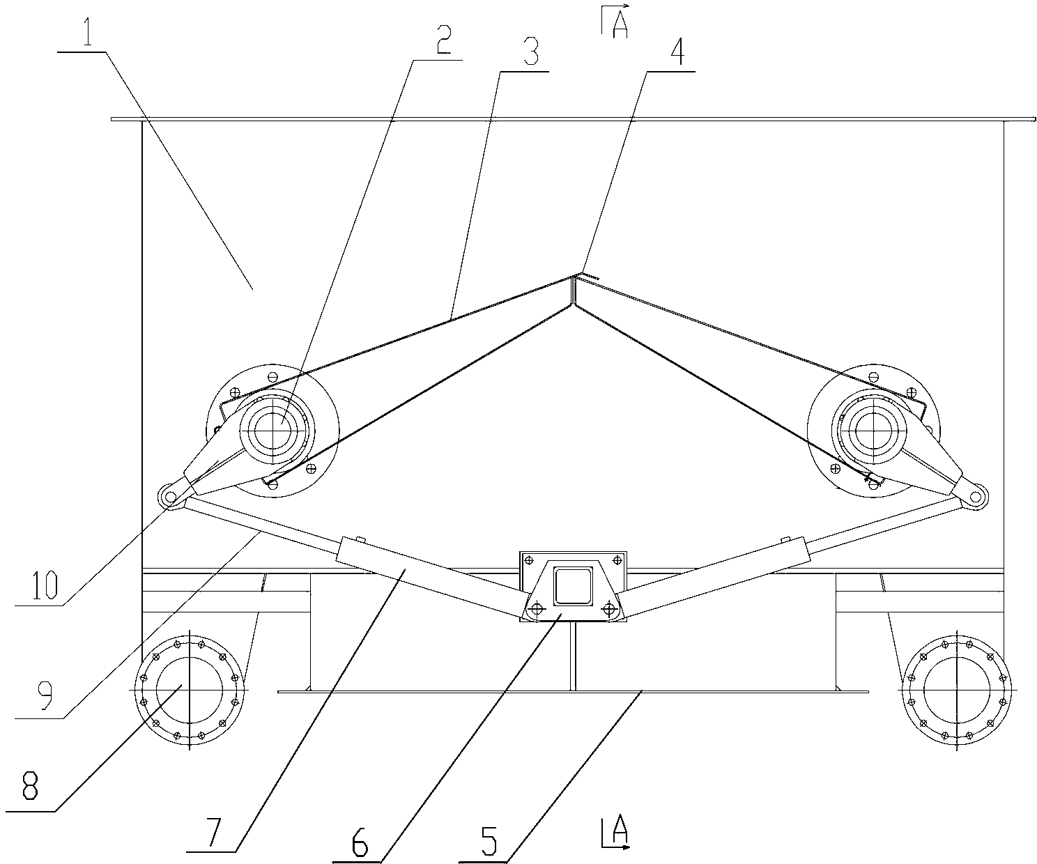 Electric discharging device of press-filter machine