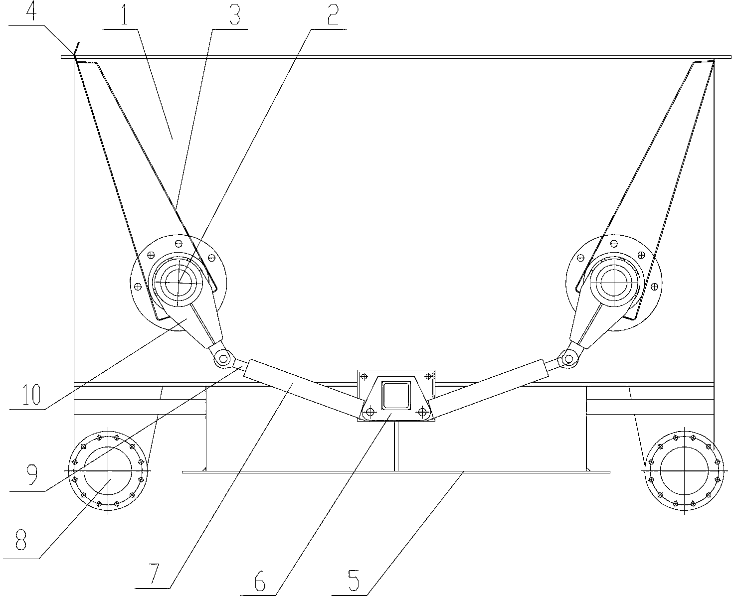 Electric discharging device of press-filter machine