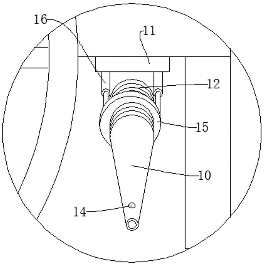 A retractable fertilization and watering device for grape planting