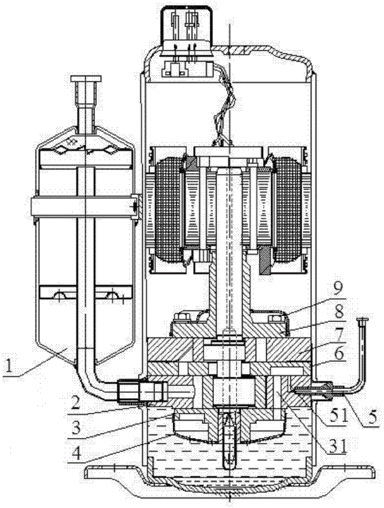 Two-stage enthalpy increasing compressor