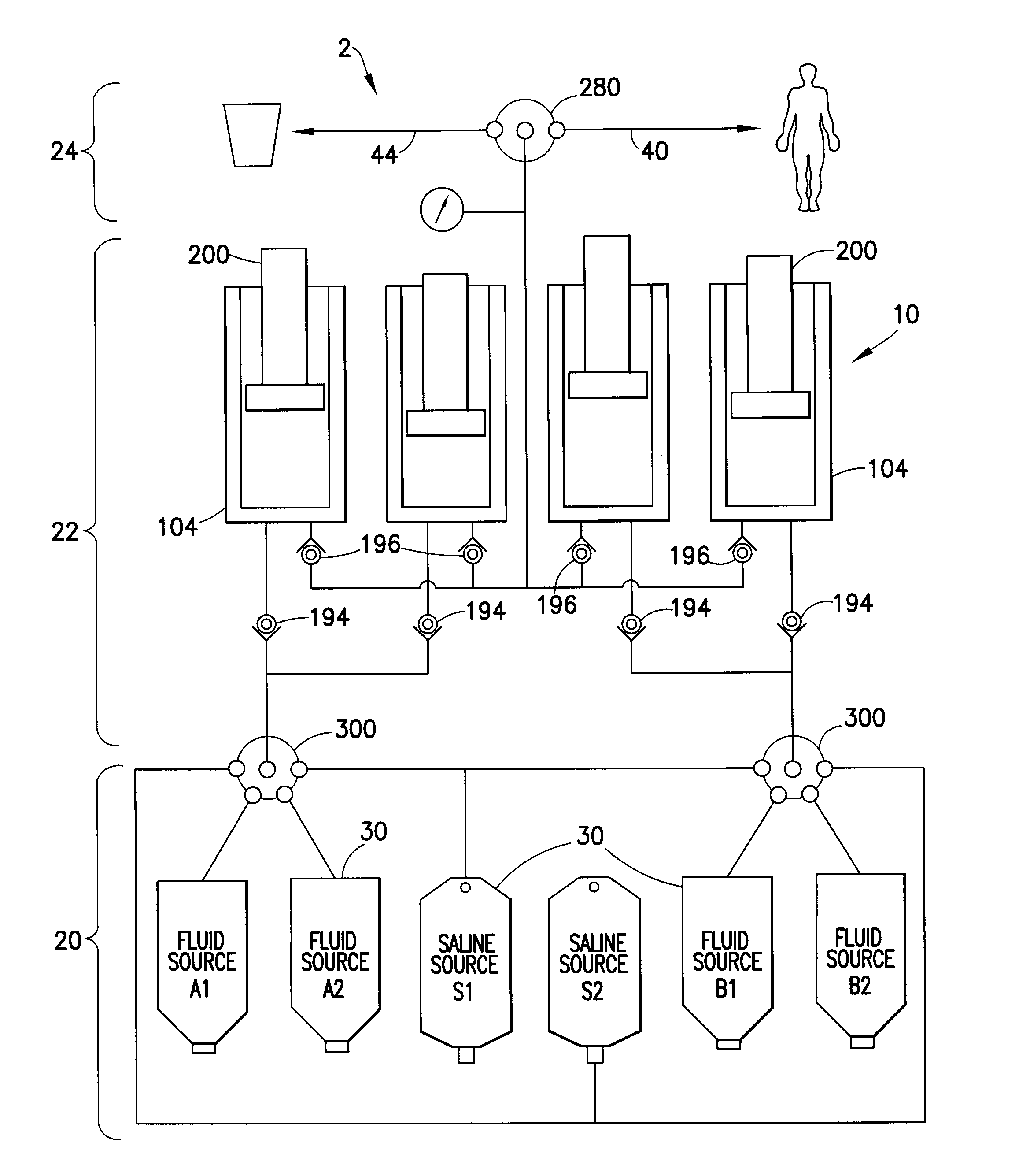 Continuous Multi-Fluid Delivery System and Method