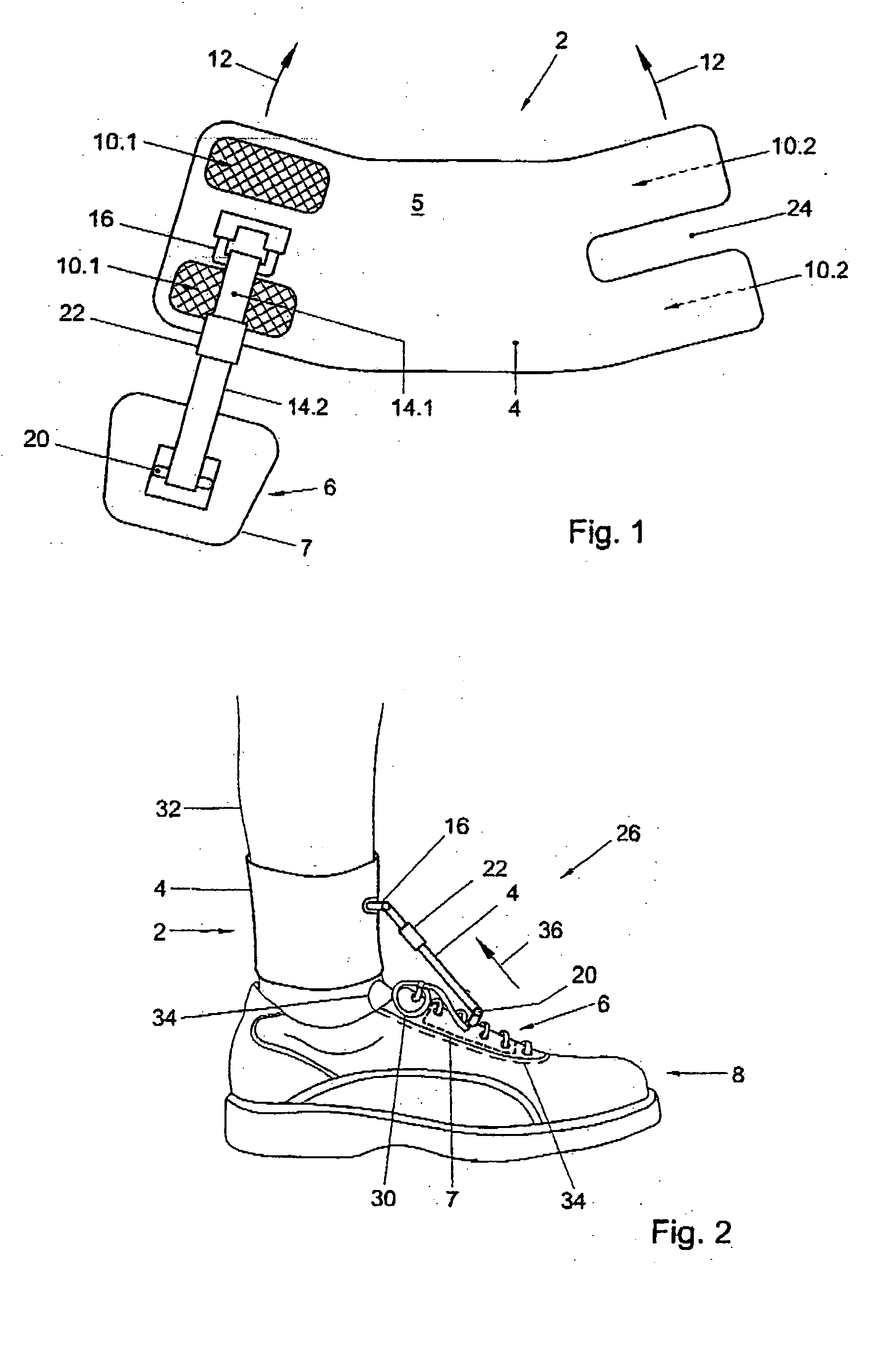 Drop foot device