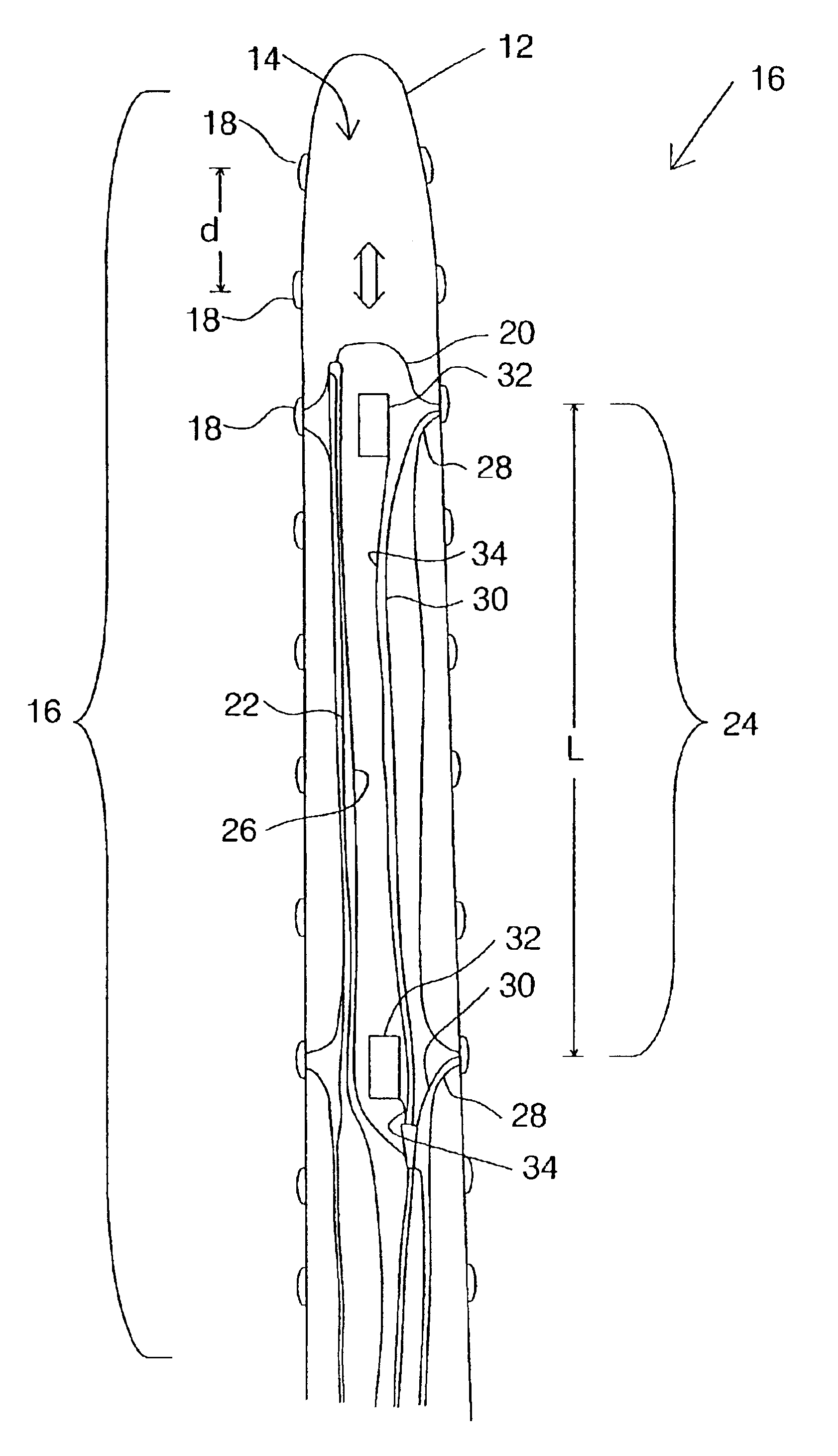 Multiple-electrode catheter assembly and method of operating such a catheter assembly