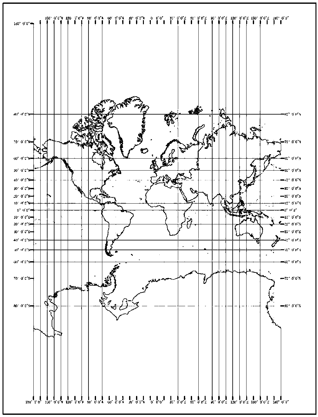 Global map data storage and organization method and calling method