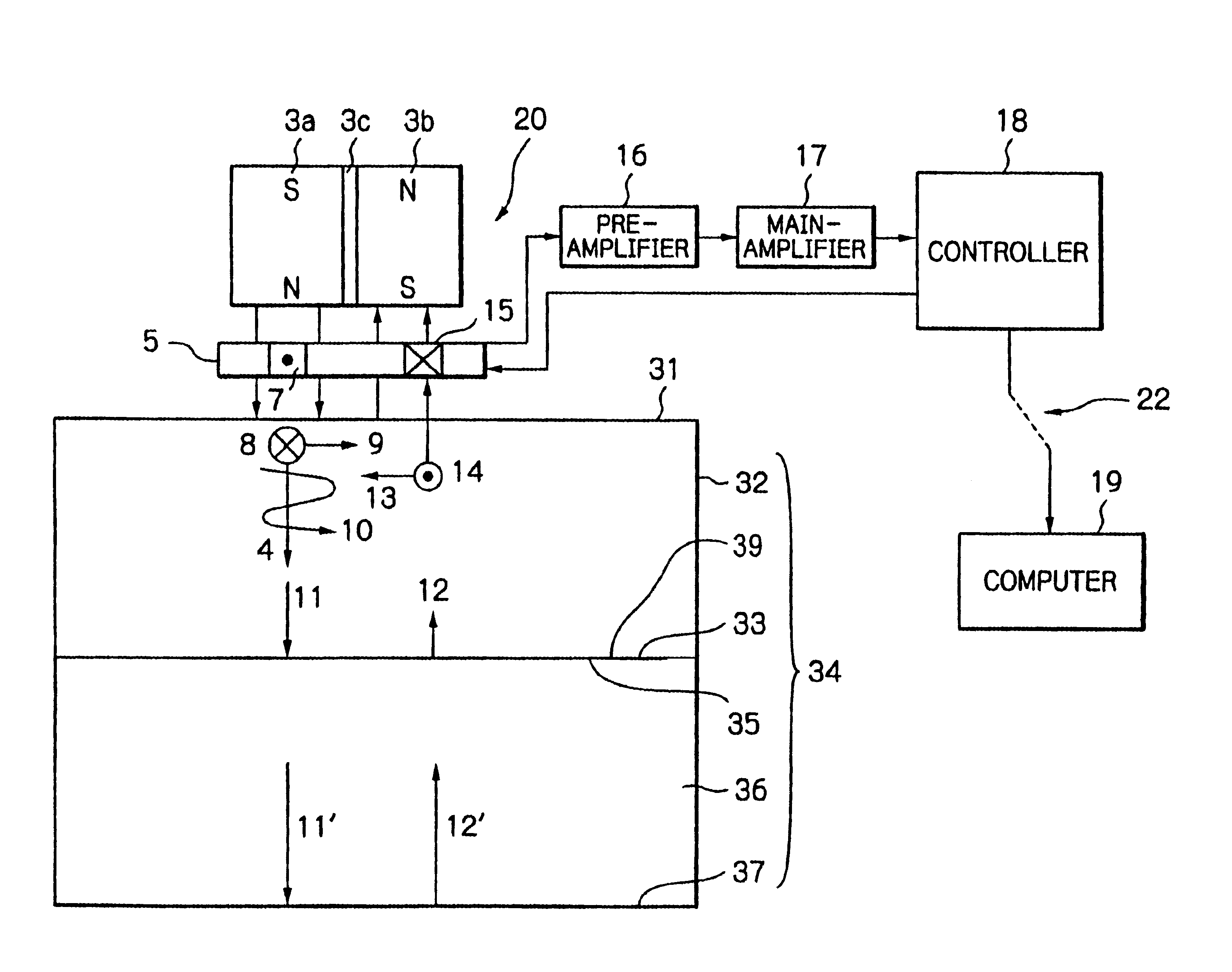 Method and apparatus for diagnosing damages of conductive materials