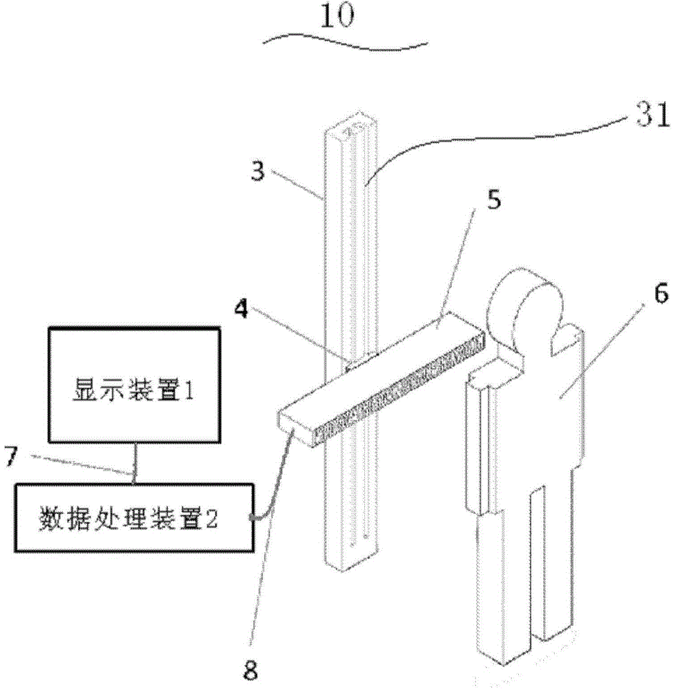 Millimeter wave three-dimensional holoscan imaging device and checking method