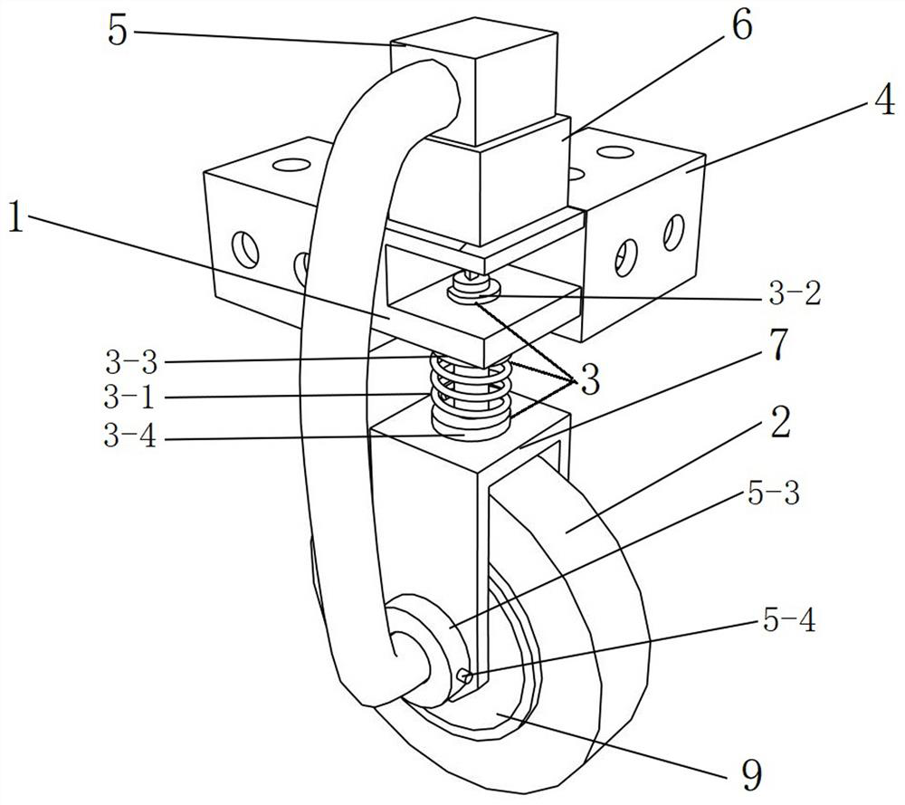 A flexible shock-absorbing smart car wheel module