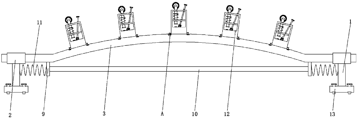 Turning collision assisting device of walking robot