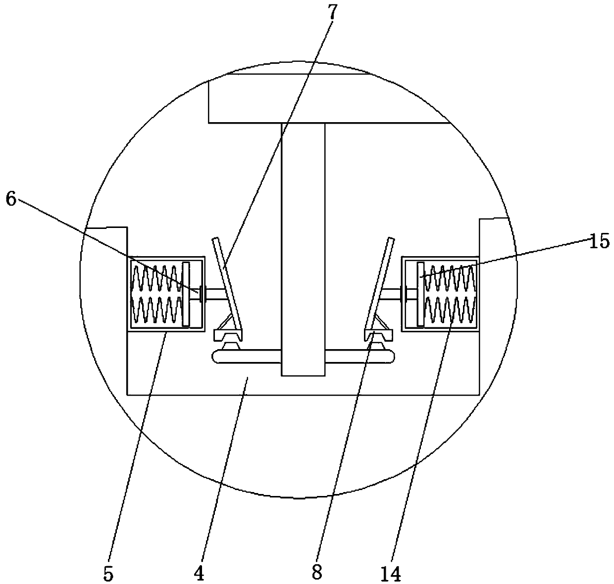 Turning collision assisting device of walking robot