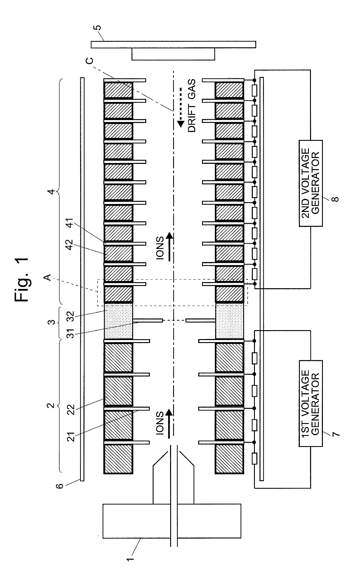 Ion transport device and ion mobility spectrometer