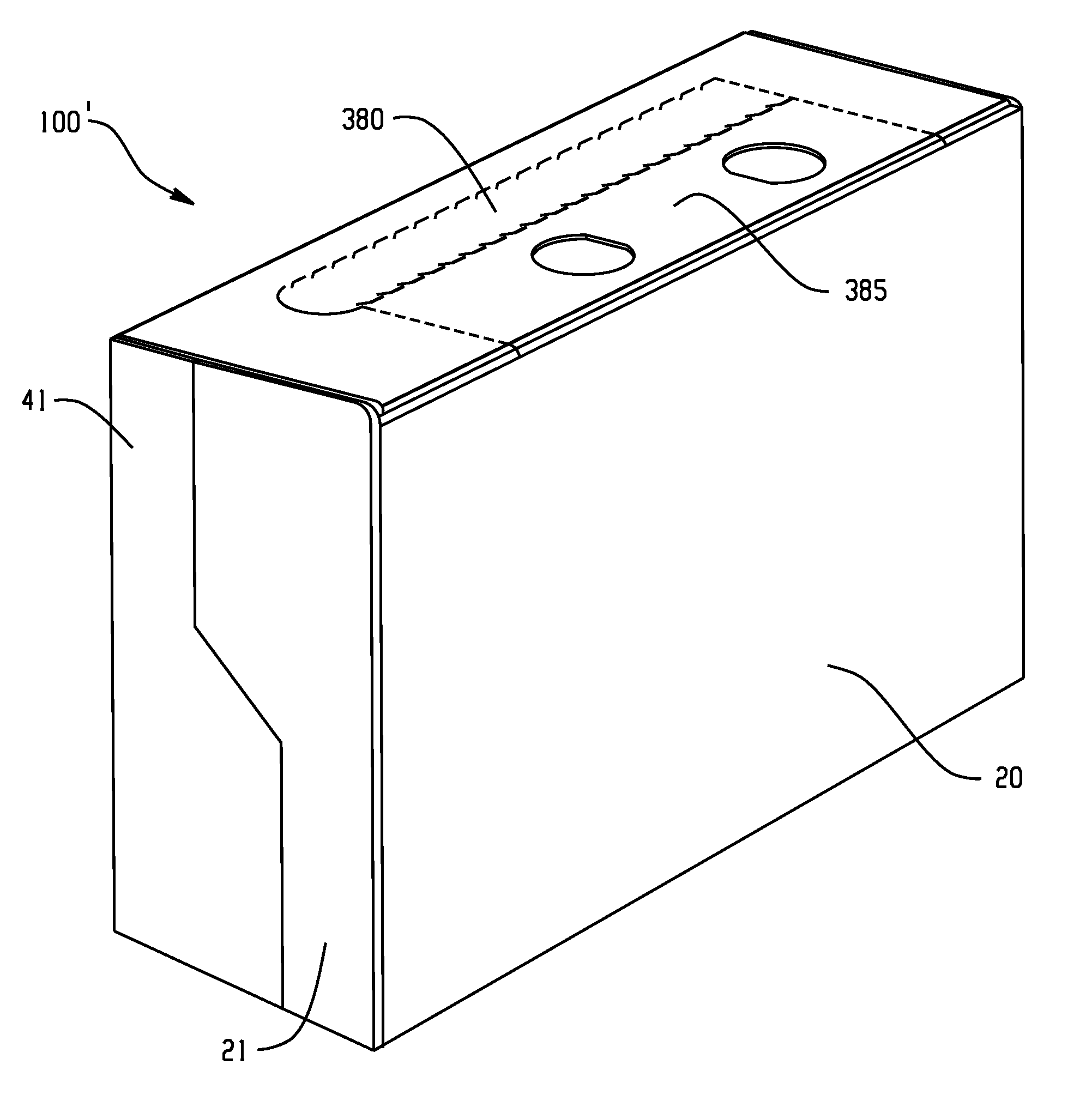 Carton having modified end flaps for improved stacking strength and including easy opening feature