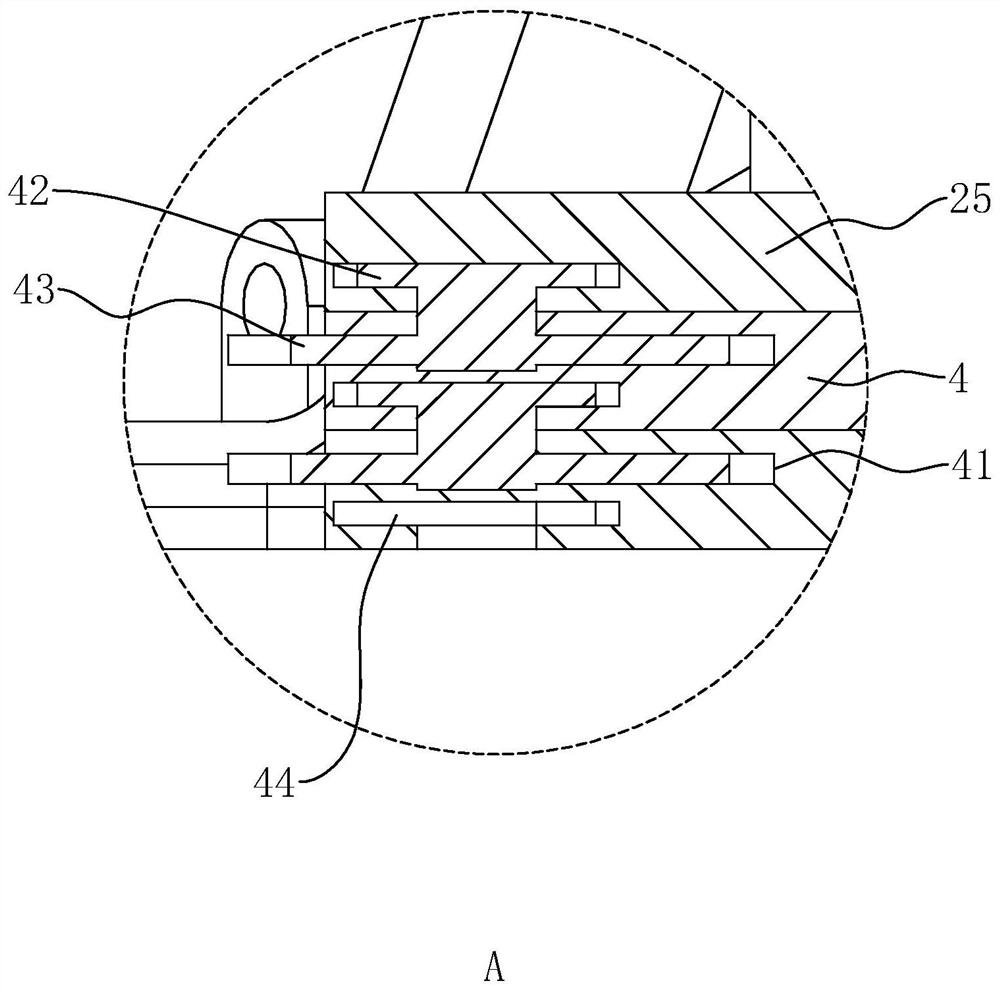 A self-stabilizing device and self-stabilizing method for a hoisting transport vehicle