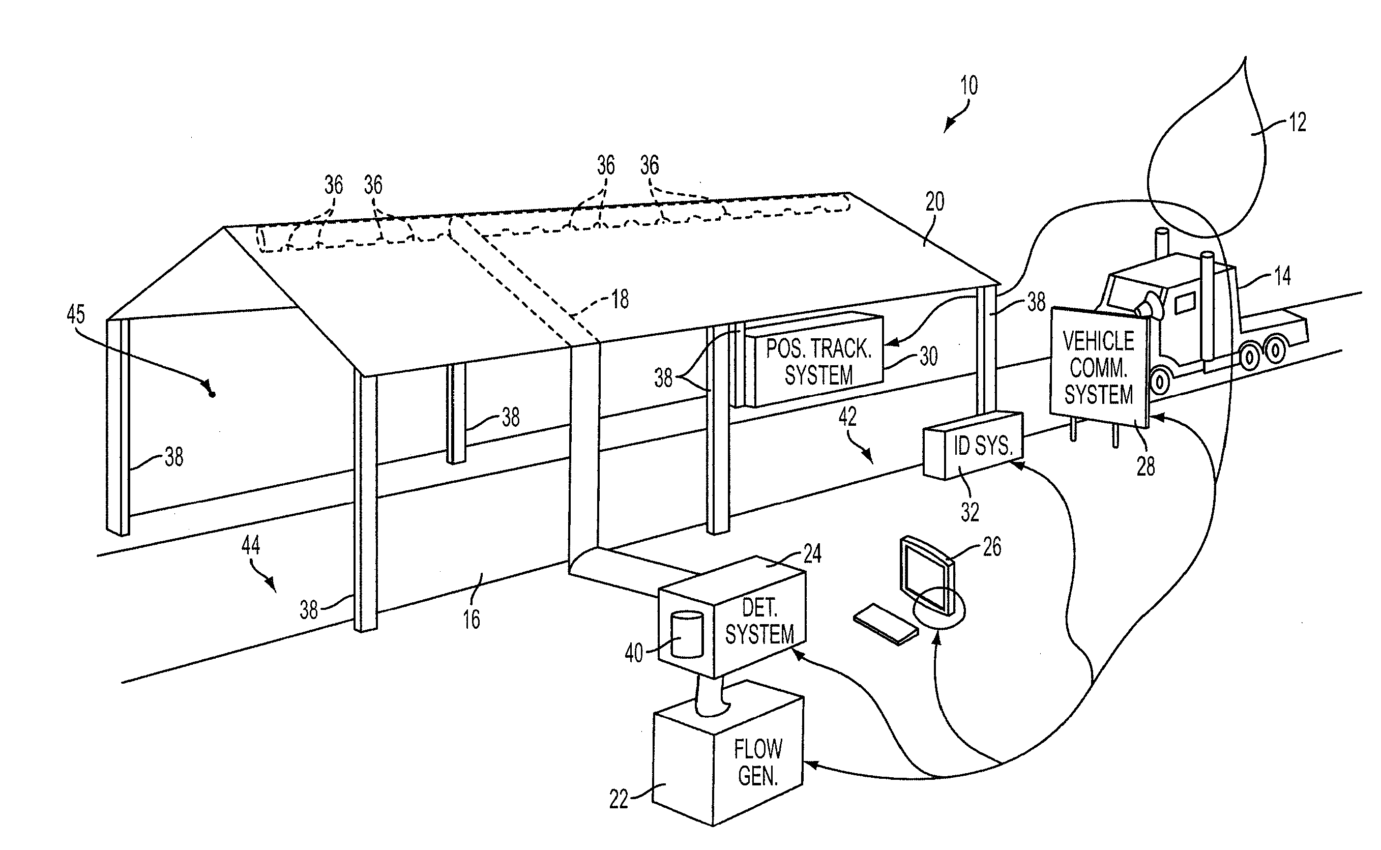 System and method for quantifying the presence of components in the exhaust of commercial and/or heavy-duty vehicles