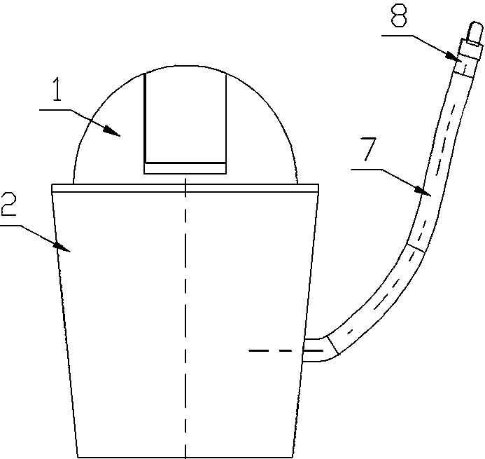 Ozone odor-removing garbage bin