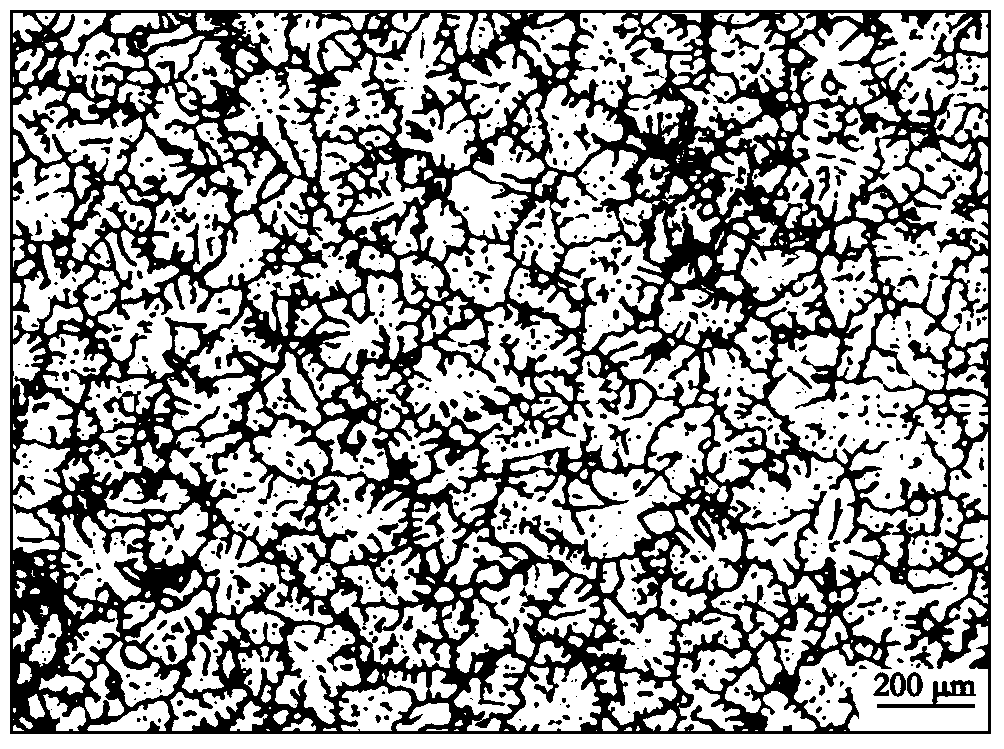 A preparation device and method for a large-scale fine-grained homogeneous aluminum alloy ingot