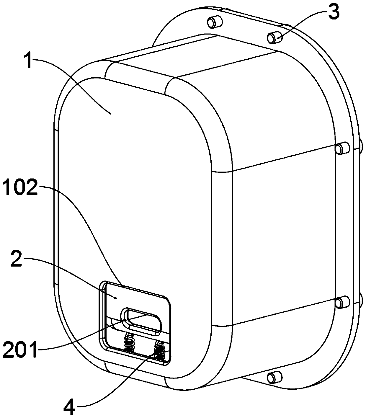 Automatic agricultural machine hidden positioning antenna based on Beidou positioning