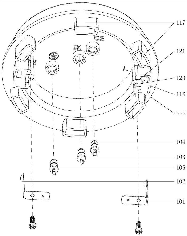 Novel hidden temperature control connector