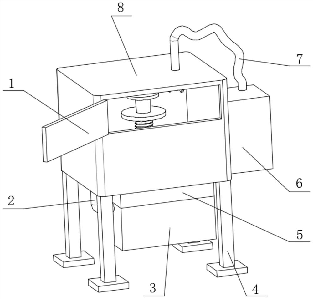 Blade surface rust stain treatment device for centrifugal pump maintaining