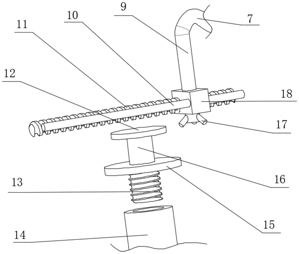 Blade surface rust stain treatment device for centrifugal pump maintaining