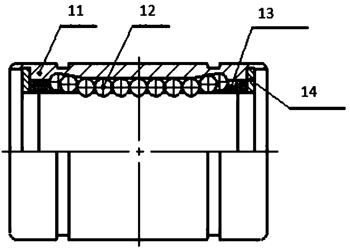 Linear bearing with oil storage cabins