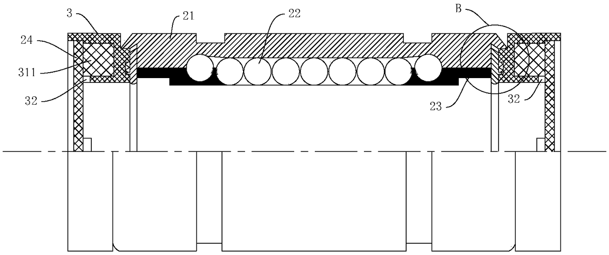 Linear bearing with oil storage cabins