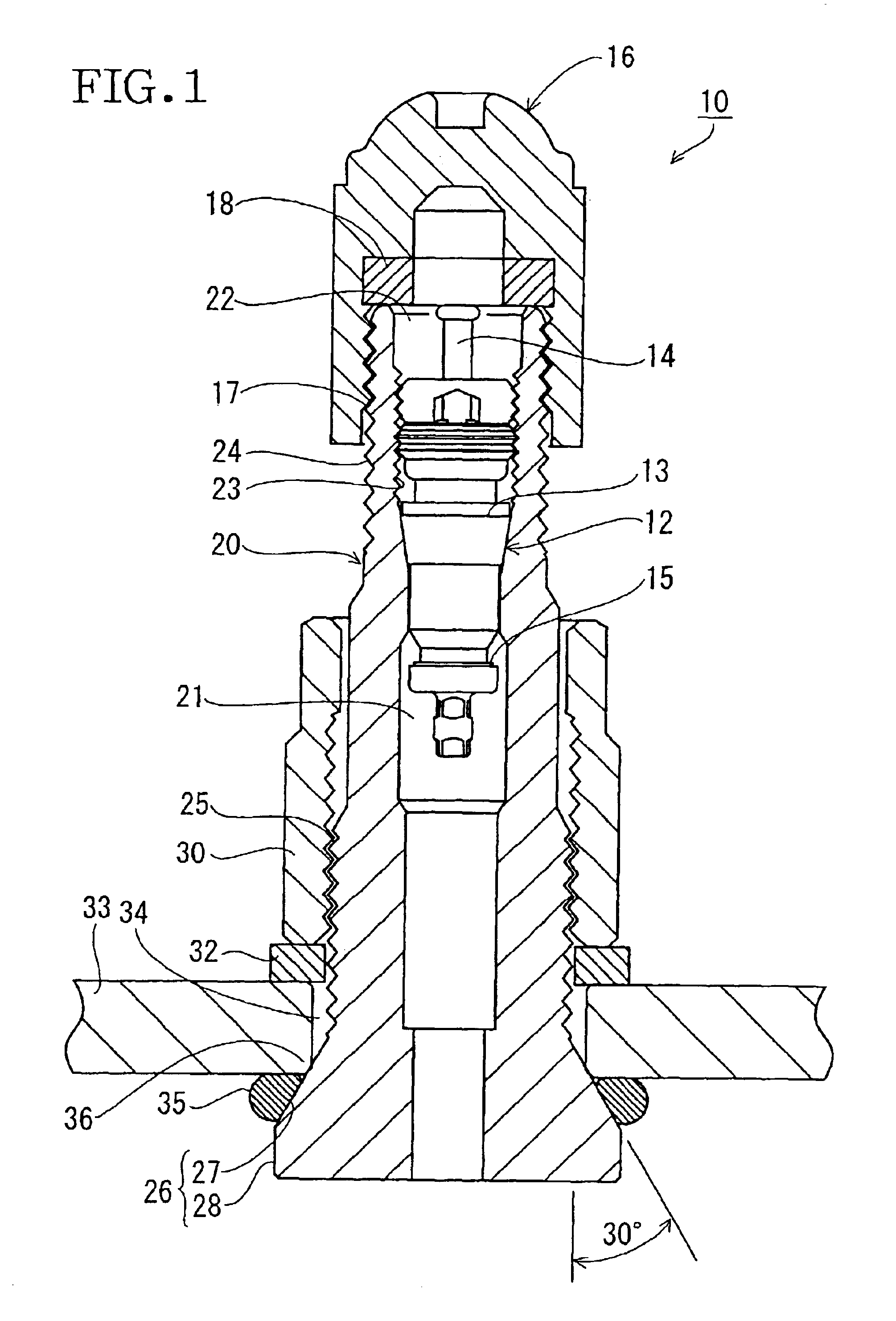 Valve and sealing structure therefor