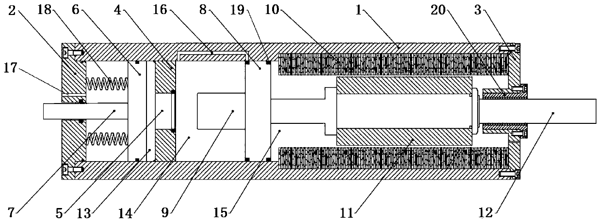 Segmented booster linear motion device