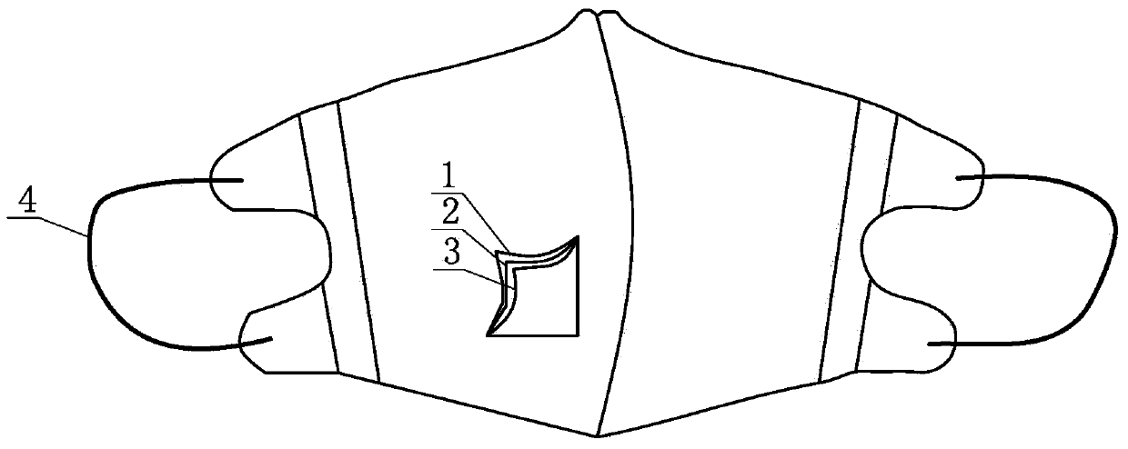 Simple mask for efficiently filtering PM2.5 and manufacturing method of simple mask