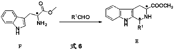 Asymmetric synthesis of 1-aryl-1H-pyridine[3,4-b]indole-3-carboxylic acid methyl ester derivatives