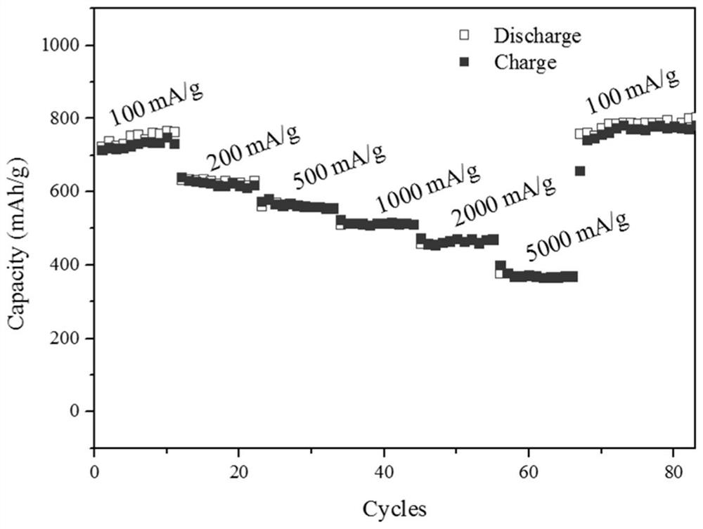 A kind of fes nanomaterial based on carbon cloth directional growth and its preparation method and application