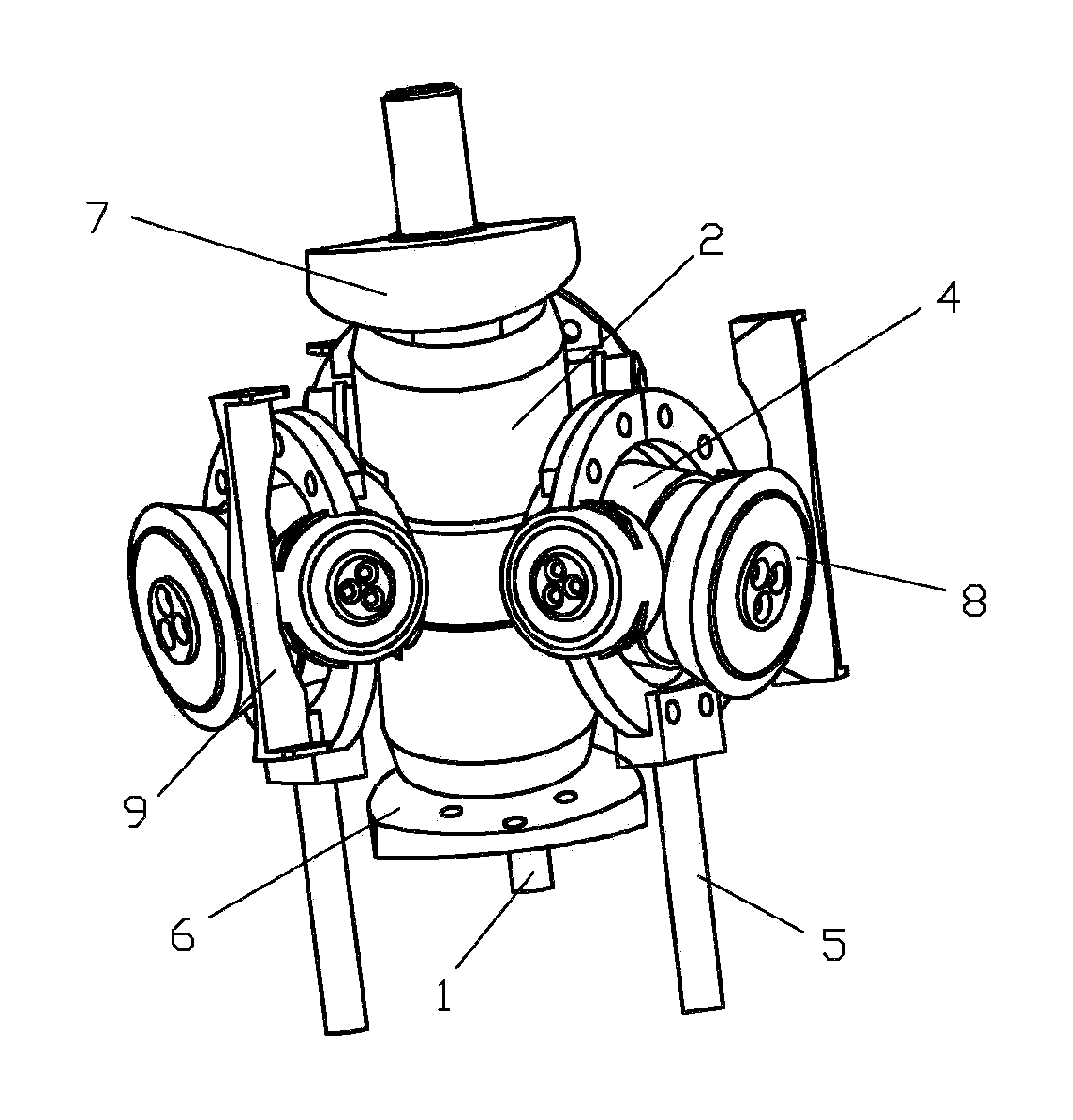 Swing Barrel Type Positive Displacement Pump Using Cross Shaft Joint Bearing