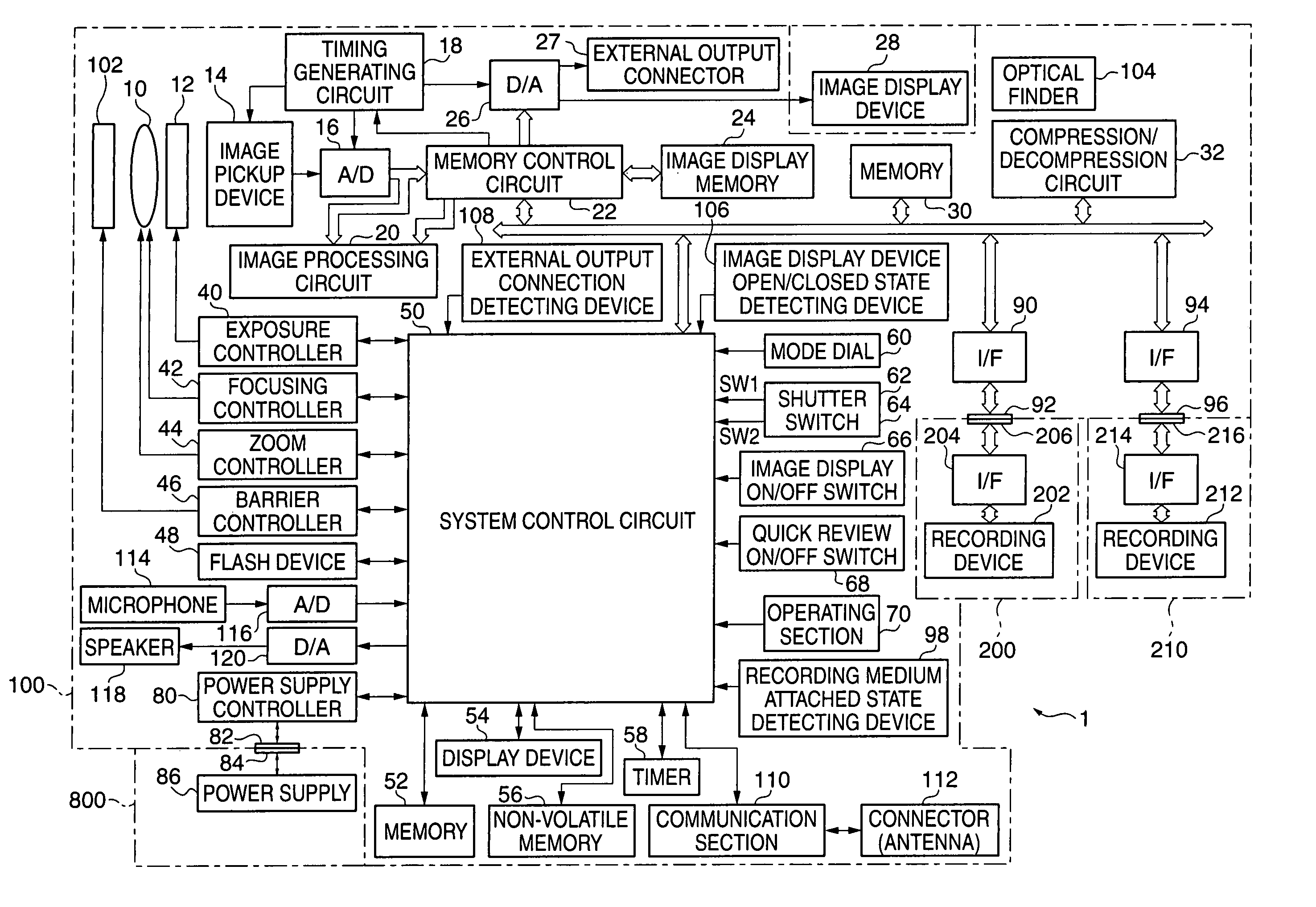 Data recording apparatus and data recording method