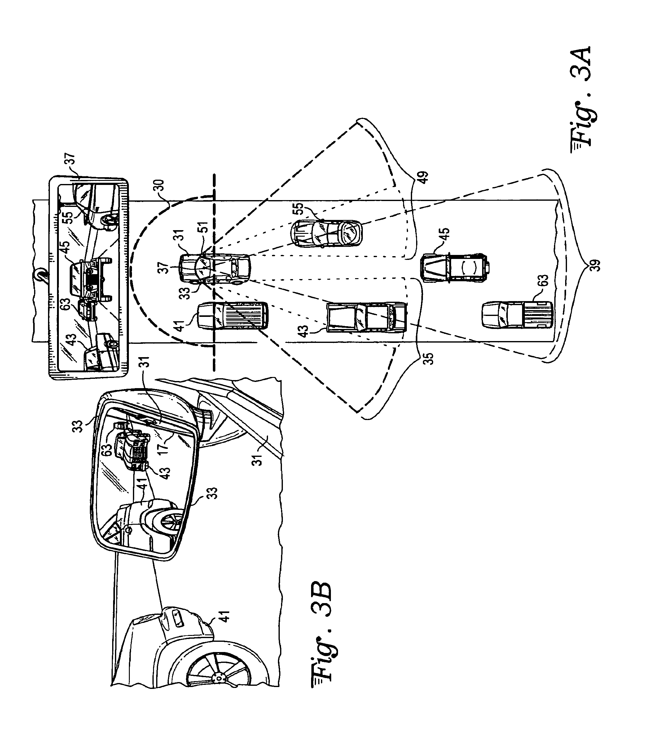 Alignment device for automotive side view mirror