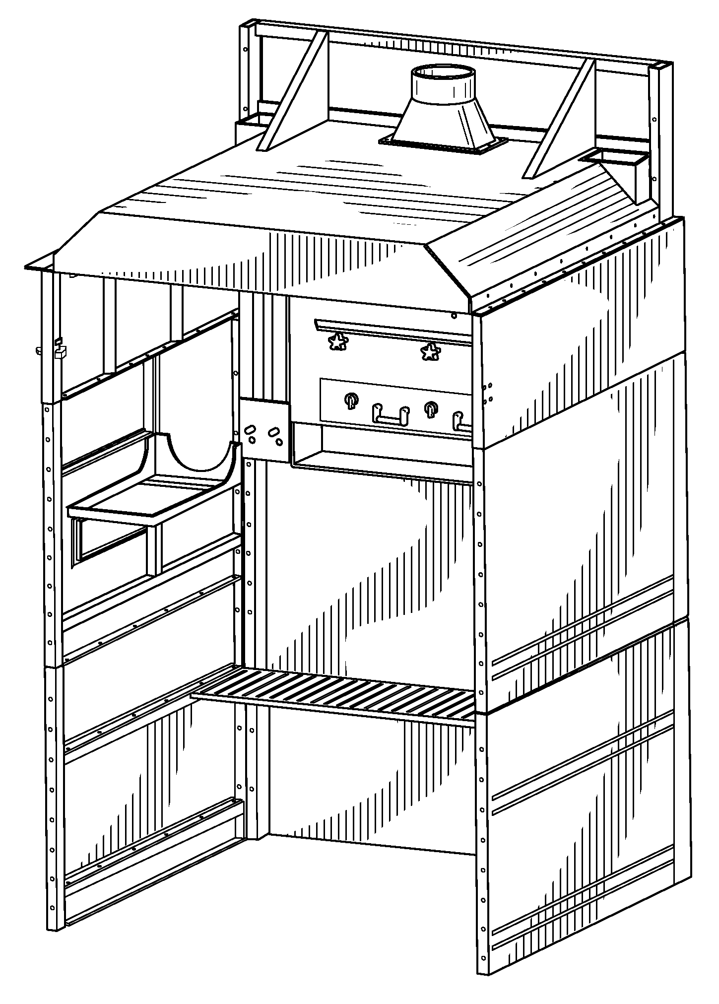 Welding booth