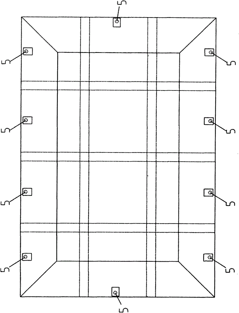 HDPE membrane anti-seepage structure of liquid storage pool on rock and soil base