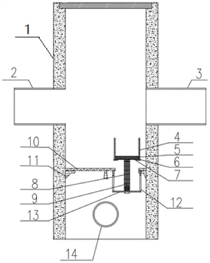 Permeation type automatic reset rainwater flow abandoning well